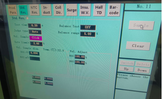 Pnömatik tesisi olan DC Motor Stator Test Makinesi Tedarikçi