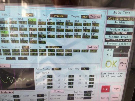 WIND-ATS-300 AC DC Motor Dolaşım Makinesi Çift İstasyon Armatür Deneme Paneli Tedarikçi